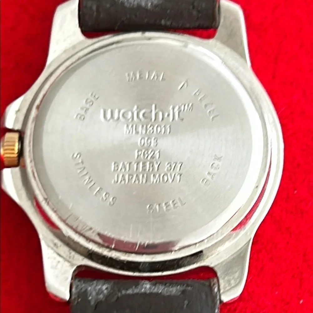 Watch-It Silver and Cream Watch